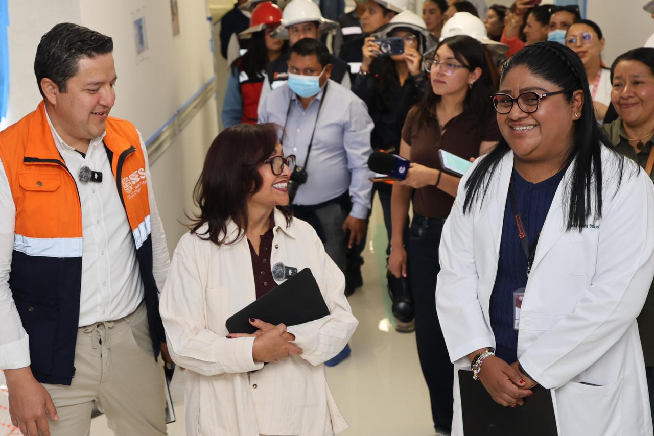 Supervisa gobernadora ampliación del Hospital Infantil de Tlaxcala